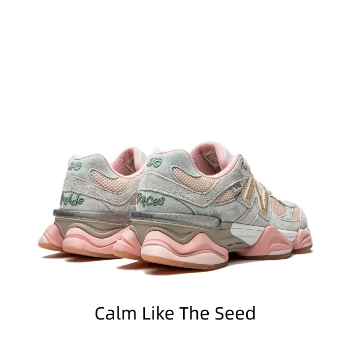 This muted two-tone pastel trainer is a game-changer for street OOTDs!Multi-splice upper brings delicate vintage texture, cushioned thick sole supports all-day walking. Unique pink-gray colorway stands out from plain sneakers for soft street style lovers.