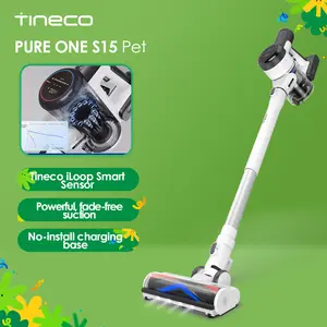 Tineco PURE ONE S15 Pet Smart Cordless Vacuum Cleaner with LED Headlights, Anti-Tangle Brush, and Wi-Fi Connection for Multi-Surface Cleaning