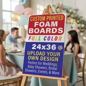 Custom Foam Board Poster Sign, 24x36 inch