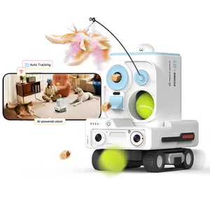 PICKFUN Pmate Pet Companion Robot Mobile Monitoring Auto Patrol Two-Way Talk for Pet Care & Interaction Pet Behavior Detection · Auto Follow Recording · In-App Reports remote