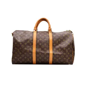 Pre-owned Louis Vuitton canvas Shoulder Bags Monogram Keepall 45 Boston Travel Bag TH1915 (4900000154382)