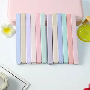 Multicolor Highlighter Marker Pen Set, 12pcs Portable Multi-purpose Coloring Markers, Marker Pen Set for Students, Office Accessories, Summer Gifts, Back to School Supplies, School-starting Stationery Set