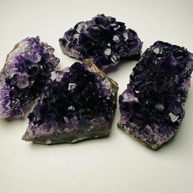 Purple Amethyst Cluster, Real Crystal