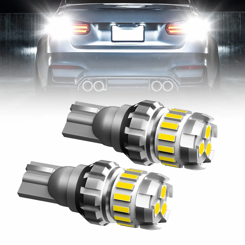 912921 LED Bulb Reverse Light Bulb 6500K White, 906922W16W T15 LED Reverse Light Bulb, 2400LM 300% Brighter Mini Size LED Bulb, Pack of Two