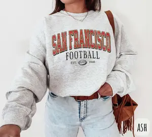 Vintage San Francisco Football Sweatshirt, Football Sunday Crewneck, San Francisco Fan Shirt