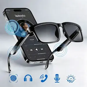 Premium Open-Ear Bluetooth Audio Sunglasses with UV400 Protection, Touch Control, Hands-Free Calls & Speakers, Multifunctional Audio Sunglasses for Driving, Sports & Daily Use