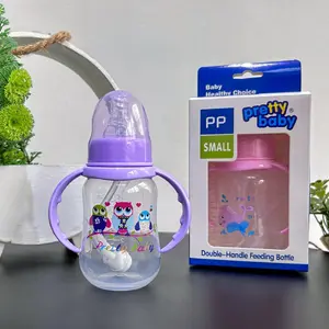 Pretty Baby 150ML Infant PP Bottle, Anti-Colic Design, Silicone Nipple & Lid, Durable High-Temperature Resistant, Perfect Gift for Babies, Bottle Nipples