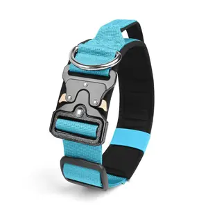 Dog Collar Dog Leash New Pet Collar Explosion-Proof Tactical Collar with Handle