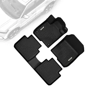 OEDRO Floor Mats Fit for 2023 2024 2025 Honda HR-V, All-Weather HRV Floor Liners Custom Fit Car Mats Includes 1st and 2nd Row, Black