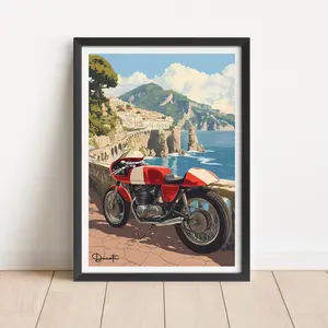 Ducati Poster | Car print | Gicle Print | Automotive Art | Wall Art Print | Superbike Poster |
