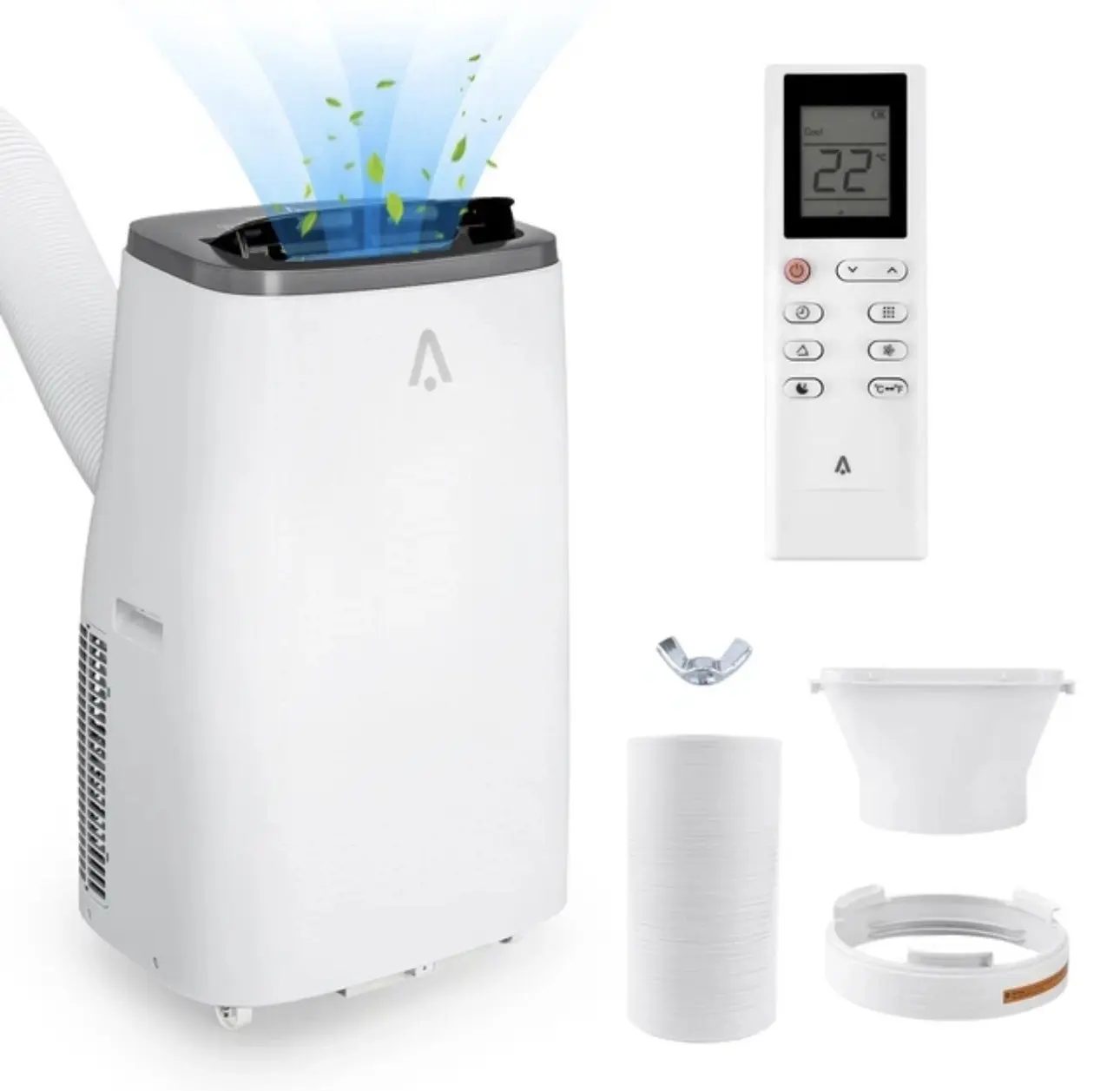 14000 BTU Portable Air Conditioner 3-in-1 Air Cooler w/Dehumidifier & Fan Mode