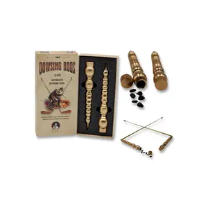Deluxe Dowsing Rods with Obsidian Crystals
