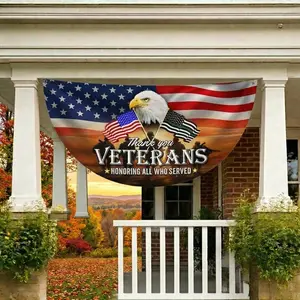 Memorial Day Remember & Honor Flag, Memorial Military Garden Flag, American Flag, Military Veteran Flag, Military Home Decoration Outdoor
