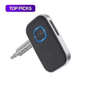 Bluetooth-Compatible Audio Receiver and Wireless FM Transmitter, AUX Input Sound Adapter for Car #GLOBAL PICKS