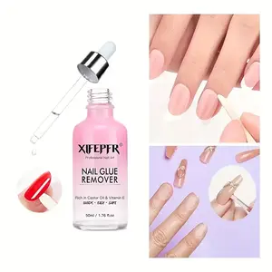 Glue Remover For Press On & Nails - 50ml Non-acetone  Gentle Odorless Debonder Serum  False Fast Safe Tips Nail Art Remover