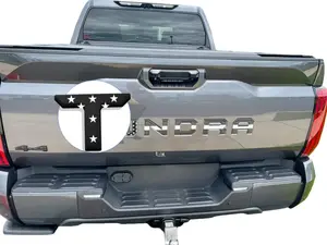 3D Premium Personalized Custom Grille Letter Badge Insert for 2022 2023 2024 2025 TUNDRA Models Strong 3m Adhesive ABS Anti-Fade Coating Black American flag Truck Decal Decorative Sticker Vehicle Exterior Decoration Bumper Sticker Auto Accessories