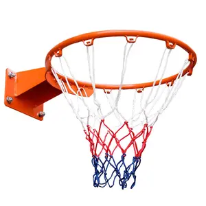 Heavy Duty Wall Mounted Basketball Rim Goal for Adults Indoor Outdoor Sport High-Grade Steel Durable 450mm Dia 1-4# Set