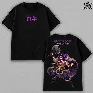 Loki Tee – One Piece Anime Manga T-Shirt, Elbaf Prince Giant Warrior Graphic Tee, Unisex Oversized Casual Shirt, Norse Inspired One Piece Character Tee, Anime Pirate World Shirt, Gift for One Piece Fans