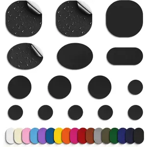 45PCS Pre-Cut Self-Adhesive Waterproof Lightweight Nylon Repair Patches Tape for Down Puffer Jackets Clothes Coats Tent Bag Black