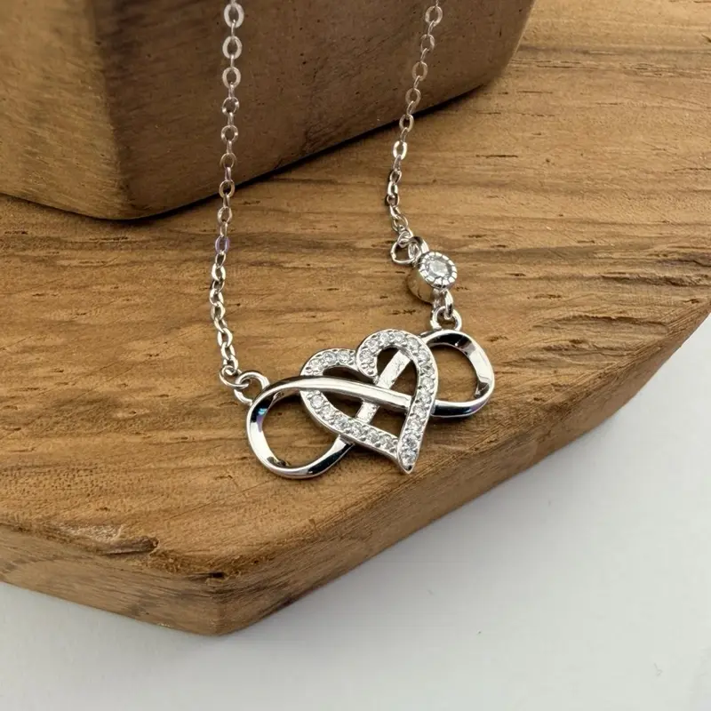 S925 dainty infinity necklace | Sterling silver gifts ideas | gargantilla  plata 925