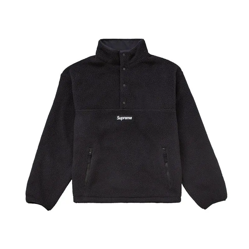 Supreme Men's Polartec Shearling Reversible Pullover (FW24) Black, from StockX