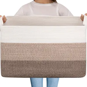 Extra Large Blanket Basket, 65L Toy Basket for Baby Room, Living Room Storage