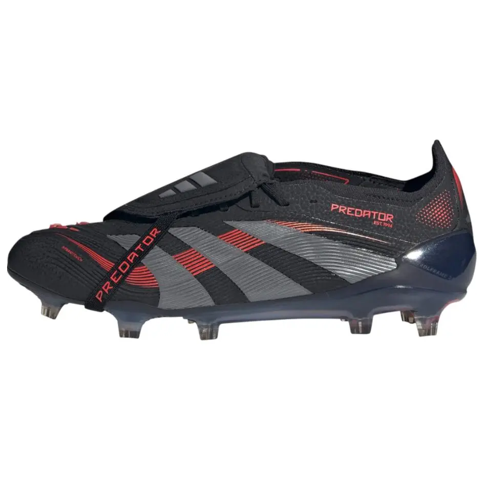 Adidas Predator Elite Foldover Tongue FG Stealth Victory Pack Stylish Comfortable Durable Non-slip Soccer Cleats Unisex ID8964