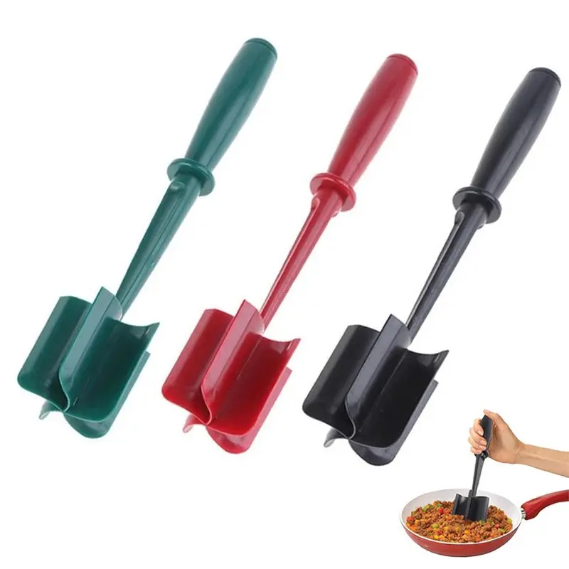 Heat-Resistant Non-Stick Meat Grinder, Heavy-Duty Plastic Meat Mincer with 5 Arc Blades, Ideal for Hamburgers, Pancakes, Potatoes