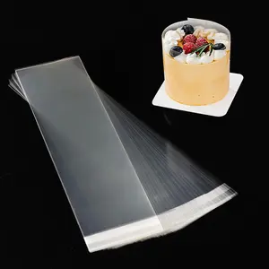 Cake , Transparent Cake Rolls, Clear Cake Strips, DIY Acetate Sheet, Surrounding Edge for Baking Decorate,  Mousse Cake Elegant Cake Wrapping 100 count 2.6"x 10.2"