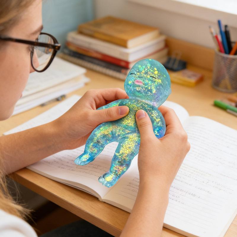 Perfect Gift Best SellerSquishy Toys: Fun Candy Swap – Large Soft Squishy Toy | A large, shiny soft squishy toy, perfect for stretching, squeezing, collecting and trading, and ideal for stress relief and sensory play for both children and adults