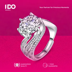 [Crazy Sale] FS-R13 Eternal Shine Ring Women Accessories Elegant Beautiful Luxury Aesthetic Jewelry I DO Adjustable Beautiful and Luxurious Wedding Couple Jewelry Official R13