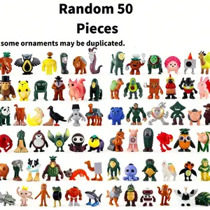 Random 50 Pieces Italian Brainrot Theme Doll Collection, Unique Abstract Figure Sculpture Style Decor, Decorations and Ornaments, Art Figurine, Desktop Figurine, Statue Figurines, Perfect for Home Desktop, Indoor Display, Outdoor Scenes, Ornaments