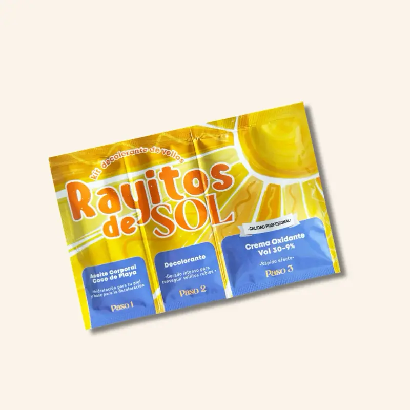 Rayitos de Sol Kit Decolorante de Vellos sin irritación. Rápido Uso. Belleza products