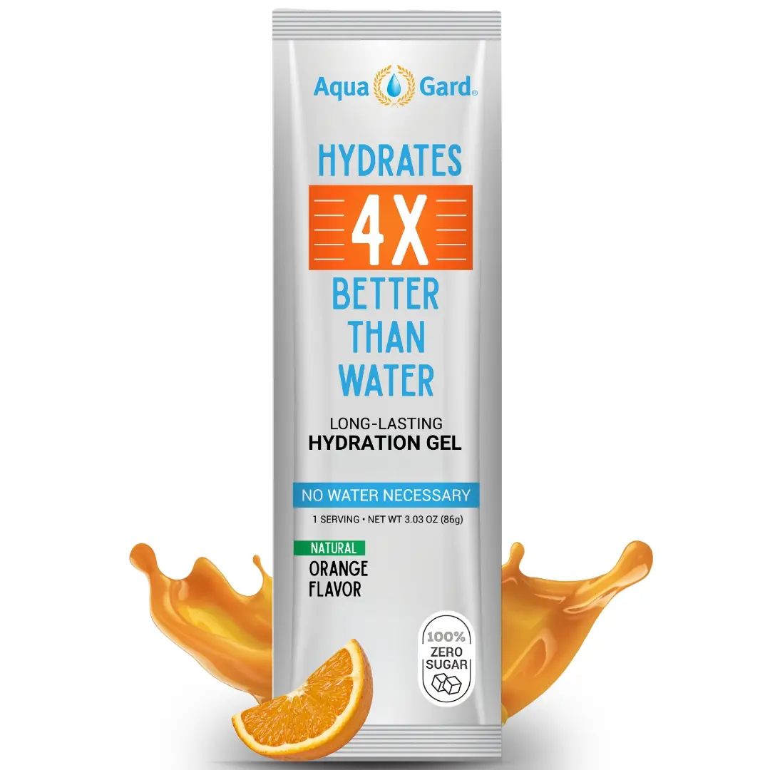 Aqua-Gard Marathon Hydration Gel (3 Pack) – Zero Sugar Running Gels for Runners & Cyclists – Instant Hydration Packets – No Water Needed Energy Gel – Gifts for Runners