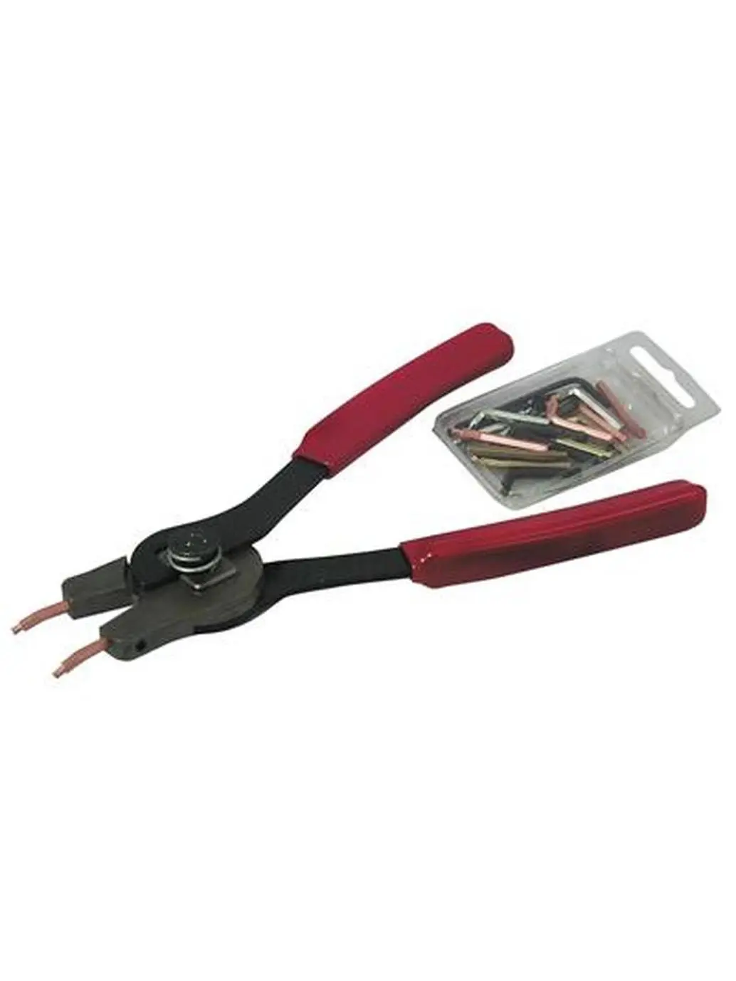 LISLE 49200 Heavy-Duty Self-Adjusting Circlip Pliers - Conical Tip End, Internal and External, Reversible Action Hand Tool for Snap Ring Installation & Removal
