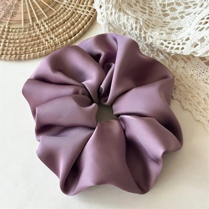 Purple [Large Satin Hair Tie]