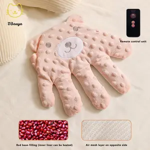 Baby Soothing Palm, Red Bean Stuffed Automatic Baby Patting Hand Soft Pacify Toy