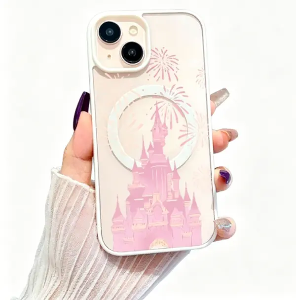 Dreamy Fairy Tale Castle Cell Phone Protection Cover - Drop-Proof, Shockproof, Scratch-Resistant, Bare-Hand Feel Accessory for iPhone X/XS,11,12,13,14 Max,15 Plus,16 Pro,17,17 Pro Max - Ideal Gift Idea for Mobile Phone Accessories, Tpu Shell, One-Piece