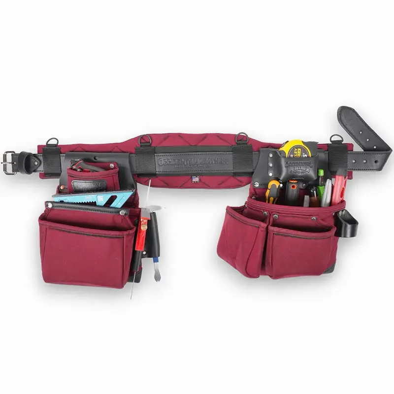 ProFORMANCE OxyLights Leather Framer Tool Belt Platform, Sweat-Resistant, Moisture-Wicking, Lightweight, Durable Design for All-Day Work Tool Organization