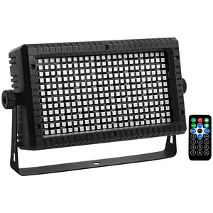 METYONLASER DMX512 RGB Strobe Light - 288-LED Plug-in with Remote Control, Adjustable Color, Color Changing, Customizable, Multicolor & Colorful LED Lighting for Party, Halloween Haunted House, Adjustable Light Color