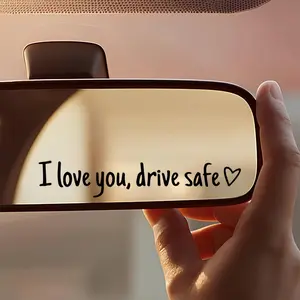 [Free!!ship] 6 PCS "I Love You Drive Safe Car" Stickers Cute Vehicle Exterior Decoration Sticker for Rearview Mirror Windshield Car Mirror