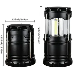 Portable LED Camping Lantern Battery Operated Emergency Light, Foldable Design for Indoor Outdoor Use, Perfect for Hiking & Power Outages