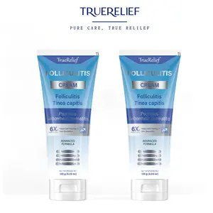 Botanical Folliculitis Care Cream for Face, Scalp & Body - Lightweight Skin Soothing Moisturizer for Sensitive Skin & Bumps, 120g