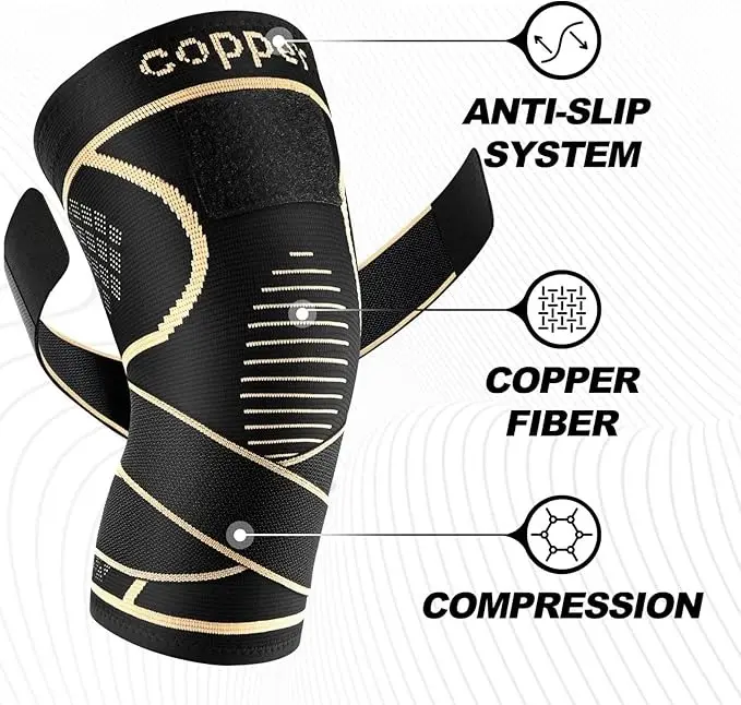 Knee Brace Compression Sleeve for Knee Pain, Breathable Non-Slip Support for Running, Arthritis, and Weightlifting, Knee Pain Tool
