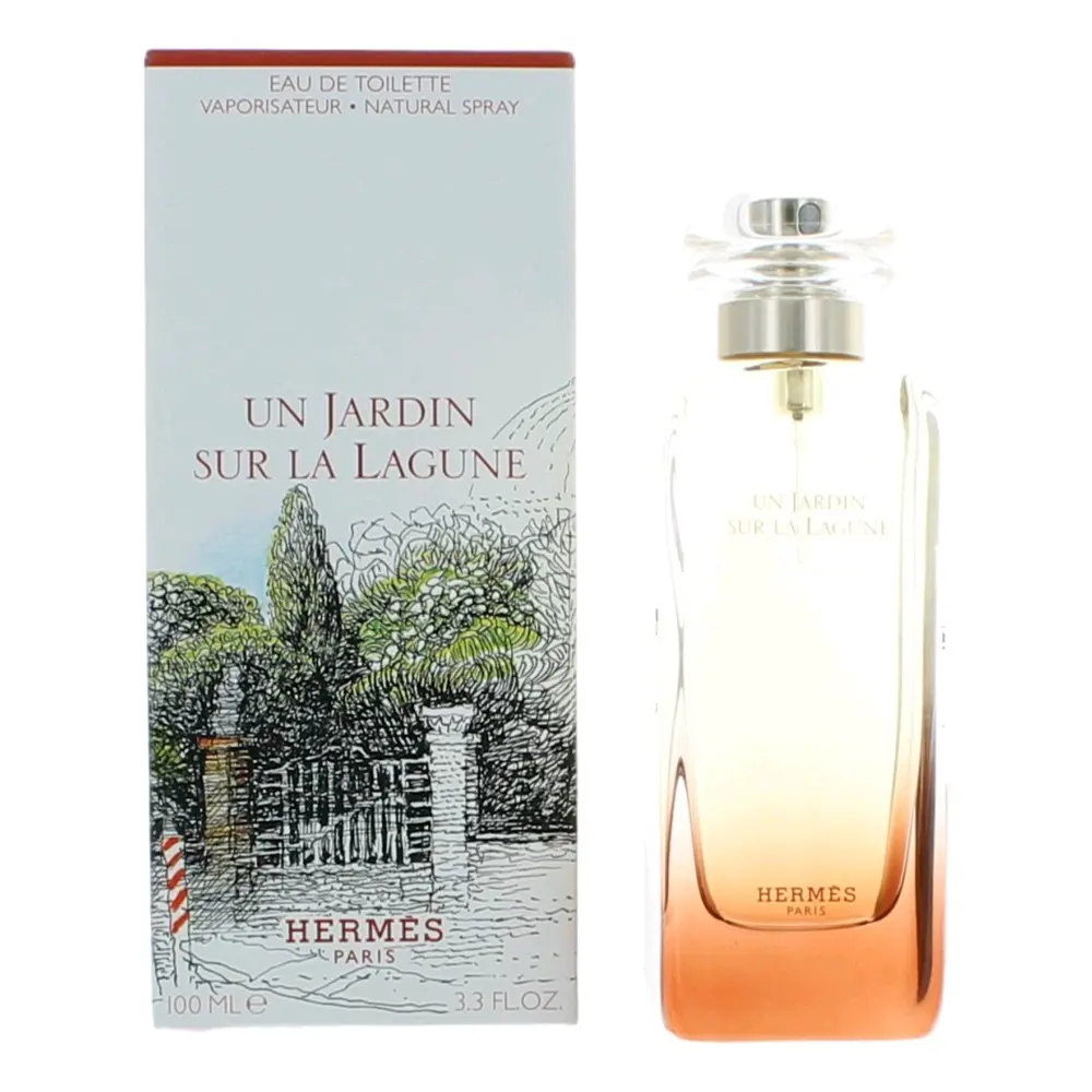 Hermes Un Jardin Sur La Lagune Unisex 3.3 oz EDT Spray - Oceanic Scent Nature Fragrances, Secret Garden Eau De Parfum Spray, Eau De Parfum Spray Unisex Fragrance