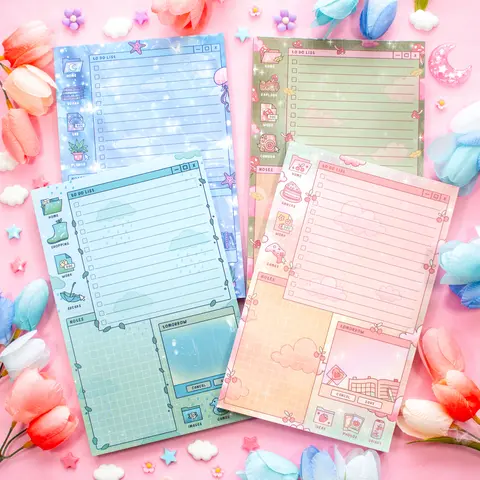 Daily Planner Pad - 50 Sheets, Not Sticky, 5.5 in x 8.5 in, Organizing Your Routine