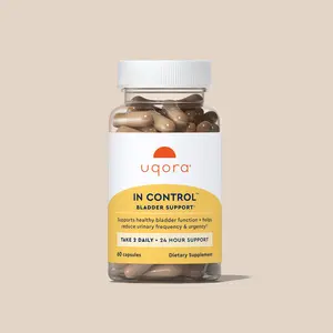 Uqora In Control Bladder Support – Dietary Supplement (60 Count) | 24-Hour Support | Herbal Blend | Caffeine-Free