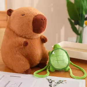 Capybara with Turtle Backpack
