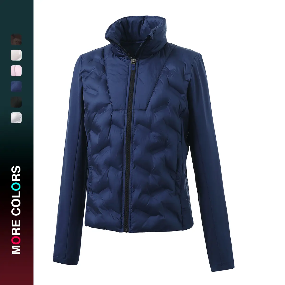 MAELREG Womens Lightweight Insulated Puffer Jacket Fleece Lined Full Zip Jackets for Running Hiking Winter Fall Wear Casual Coats