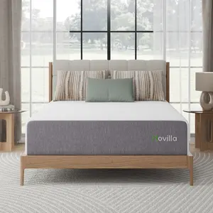 Novilla Mattress Queen Size Memory Foam Mattress in a Box for Pressure Relief & Cool Sleep Medium Firm Comfortable and Supportive
